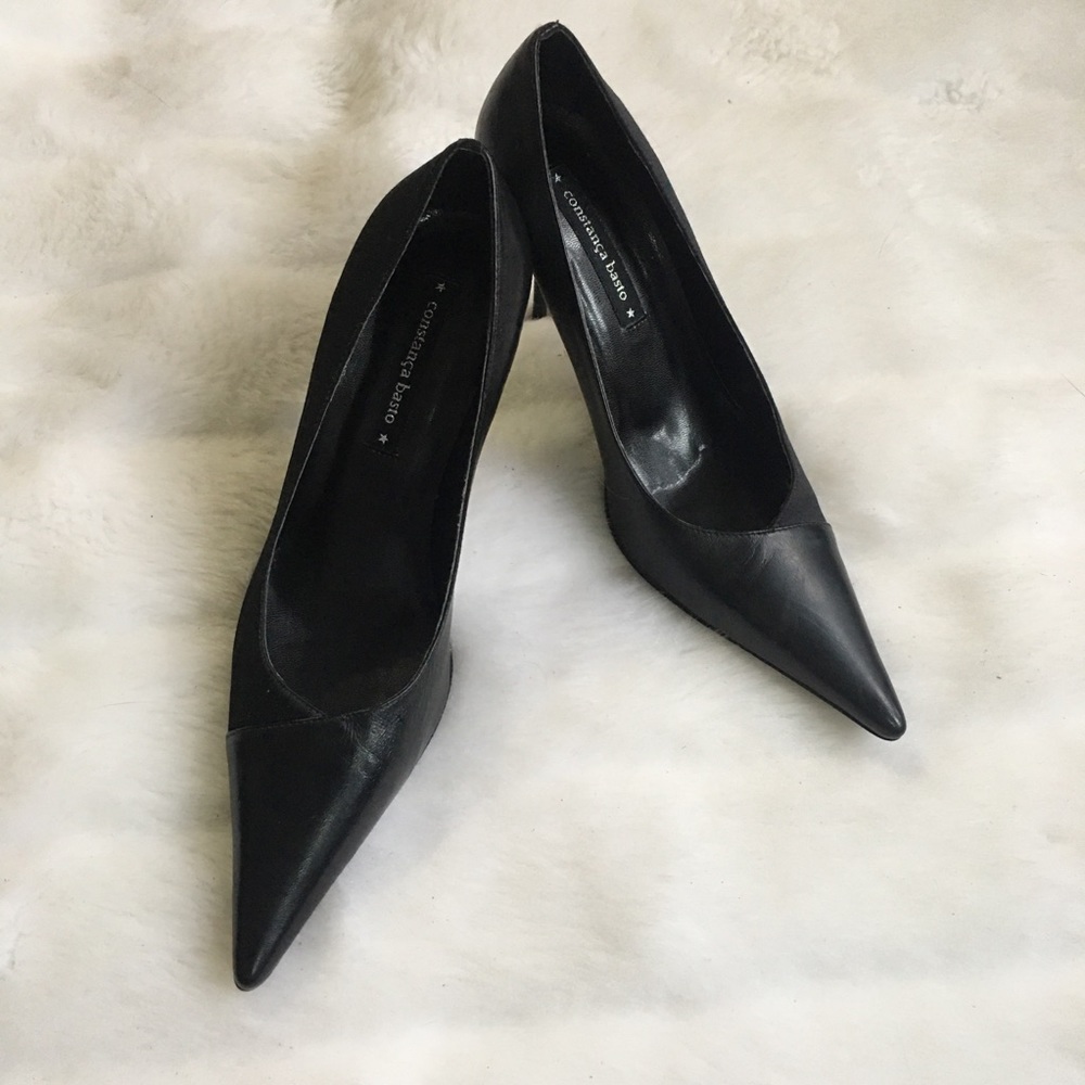 Constanca Basto Black Leather Pumps 36